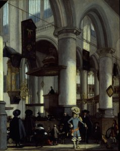 Interior of the Oude Kerk, Delft, c.1680