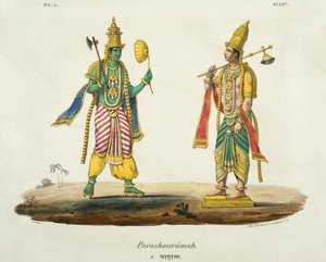 Parashurama, Engraved by de Marlet and du Bouloi by Emil Beau
