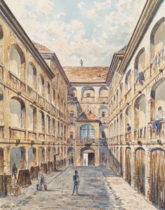 The First Courtyard of the Salzgries Barracks in Vienna