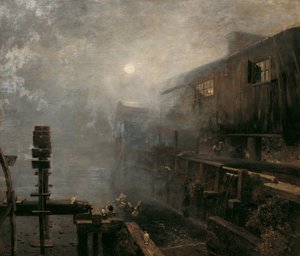Sawmill in the Morning Mist