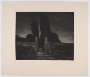 A Cemetery. Evening