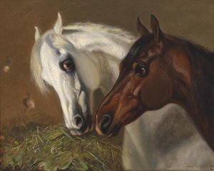 Two Horse Heads by Emil Volkers