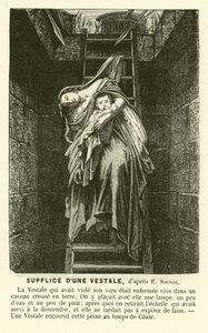 Execution of a Vestal Virgin for Breaking Her Vow of Chastity, Ancient Rome by Emile (after) Signol
