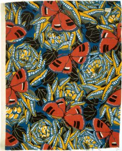 Butterflies on Stylized Roses