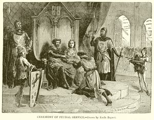 Ceremony of Feudal Service by Emile Antoine Bayard