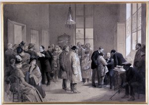Scenes of Inoculation in the Laboratory of the Normal School in 1886 by Emile Antoine Bayard