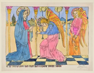 Annunciation: And the Word became flesh and dwelt among us by Emile Bernard