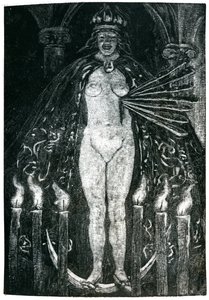 Illustration for Poems by Charles Baudelaire (engraving)