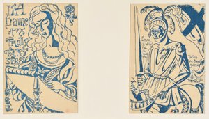 The Lady with Three Tapestries; When I Returned from the War, I Was a Trembling Old Warrior by Emile Bernard