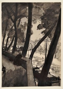 The Quays: [The Seine at Pont-Marie] by Emile Bernard
