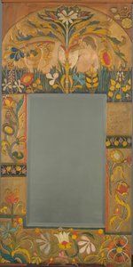 Mirror Frame Decorated with Plants, Flowers and Two Women Figures by Emile Bernard