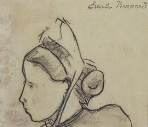 Study of a Breton Woman by Emile Bernard