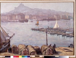 The Old Port of Marseille and Notre Dame de la Garde