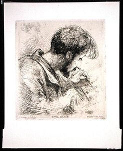 Portrait of Paul Rajon by Emile Boilvin