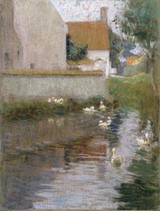 View in Bottelare by Emile Claus