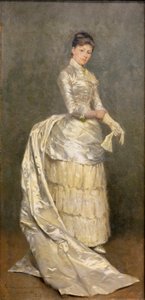 Portrait of Mrs. Claus in her wedding dress