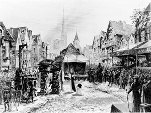 Joan of Arc Burnt Alive at the Place du Vieux-Marche, from 
