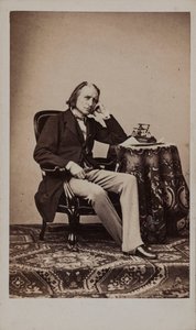 Portrait of the Composer Franz Liszt by Emile Desmaisons