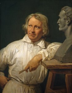Bertel Thorvaldsen 1768-1844 with the Bust of Horace Vernet, 1833 or later