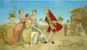 A Visit to his Fiancee by Emile Loubon