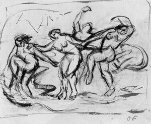 Figure Composition with Bathing and Dancing Women by Emile Othon Friesz