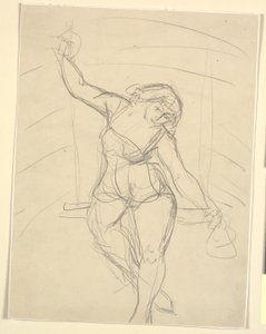 Female Artist Sitting on Trapeze