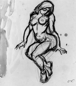 Seated Female Model, Facing Left by Emile Othon Friesz