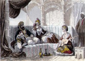 Interior with a Bey and his family, from 