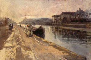 Commoners Along the Naviglio Canal