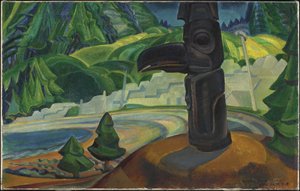 Skidegate, Graham Island, British Columbia by Emily Carr