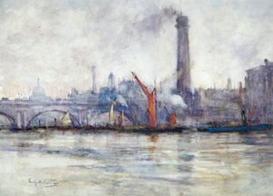 Waterloo Bridge and St Paul