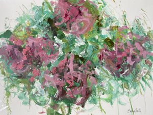 Pink Floral Abstraction by Emma Bell