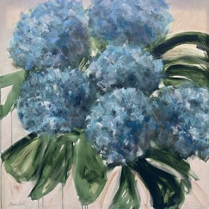 Vibrant Blue Hydrangeas by Emma Bell