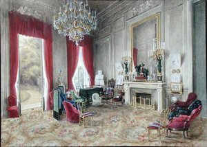 Drawing Room Interior at the Hotel Rainbeaux, Paris
