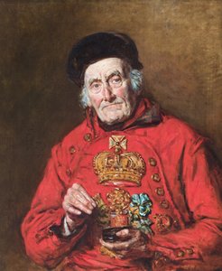 Portrait of William Timms, the Waterman, aged 95