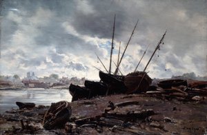 Boats Waiting for the Tide, 1882