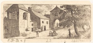 The Farmyard by Emmanuel Phélippes Beaulieu