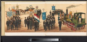 Parade in Haarlem, 1872 (plate 11) (series title on object: Parade Held in Haarlem, April 1, 1872) by Emrik and Binger