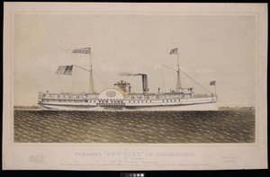 Steamer New York of Philadelphia by Endicott Endicott