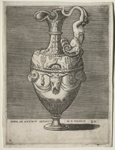 Ewer Ornamented with Dolphins by Enea Vico