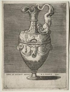 Ewer Ornamented with Dolphins by Enea Vico
