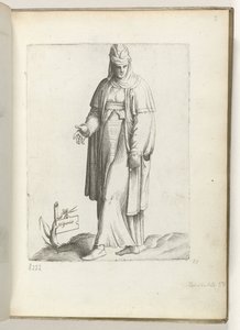 Hispaniae, Woman in Spanish Clothing, ca. 1550 by Enea Vico