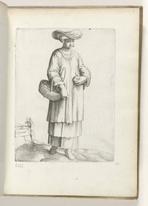 Woman with Basket in Spanish Clothing, ca. 1550 by Enea Vico
