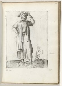 Spanish Farmer circa 1550 by Enea Vico