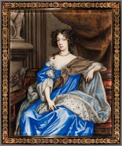 Portrait of Mary of Modena by English Nicholas Dixon c. 1645¨after 1708.