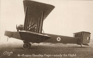 4-Engine Handley Page aircraft, ready for flight by English Photographer