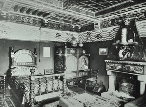 9 Melbury Road: bedroom, 1890