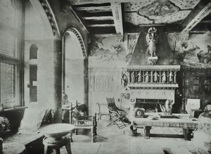 9 Melbury Road: drawing room, 1890 by English Photographer