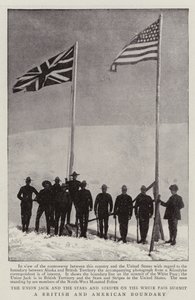 A British and American Boundary by English Photographer