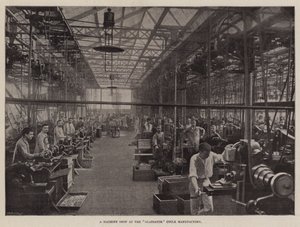 A Machine Shop at the Gladiator Cycle Manufactory by English Photographer